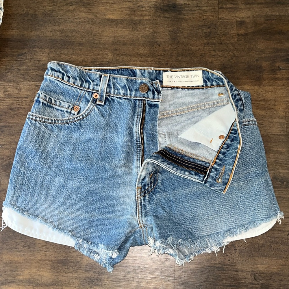 Levi’s vintage up cycled shorts